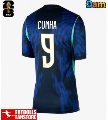 Brasilien Matheus Cunha #9 Bortatröja Dam VM 2026 Kortärmad